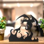 Ejderha Metal Masaüstü Dekoru