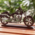 Cruiser Motosiklet Metal Masaüstü Dekor