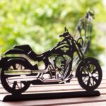 Cruiser Motosiklet Metal Masaüstü Dekor