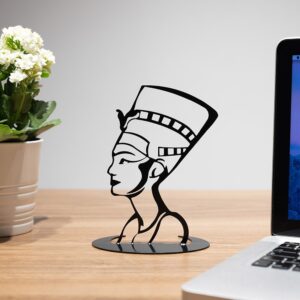 Antik Mısır Kraliçesi Nefertiti Kleopatra Metal Masaüstü Dekoru