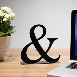 Ve (&) Sembolü Metal Masaüstü Dekor | Ampersand Masa Süsü