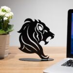 Aslan Burcu Metal Masaüstü Dekoru