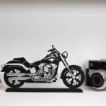 Cruiser Motosiklet Metal Masaüstü Dekor