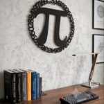 Pi Sayısı Sembol Metal Duvar Dekoru