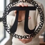 Pi Sayısı Sembol Metal Duvar Dekoru