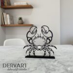 Yengeç Burcu Metal Masaüstü Dekoru
