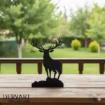 Geyik Metal Masaüstü Dekor