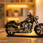 Cruiser Motosiklet Metal Masaüstü Dekor