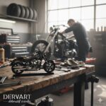 Cruiser Motosiklet Metal Masaüstü Dekor