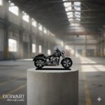 Cruiser Motosiklet Metal Masaüstü Dekor