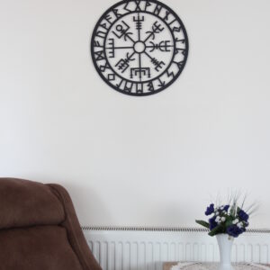 Vegvisir Viking Pusula Metal Duvar Dekoru