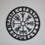 Vegvisir Viking Pusula Metal Duvar Dekoru