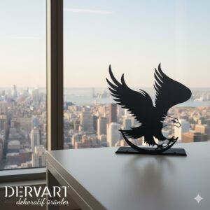Kartal Masaüstü Metal Dekoru