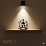 Sparta Miğferi Metal Masaüstü Dekoru